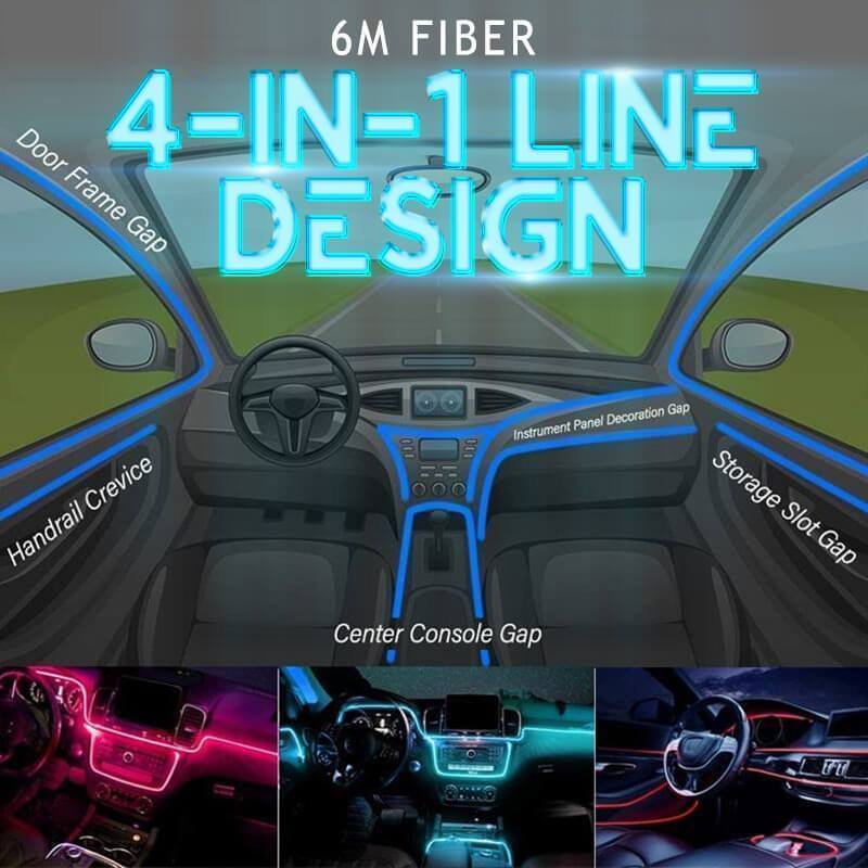 BowLift | 4-in-1 Line Automotive LED Ambient Light