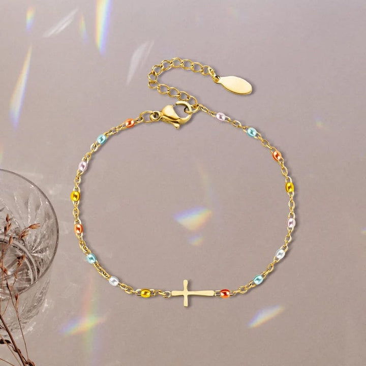 BowLift | Adjustable Cross Bracelet for Friendship & Faith – Silver or Gold – Gift Box Option