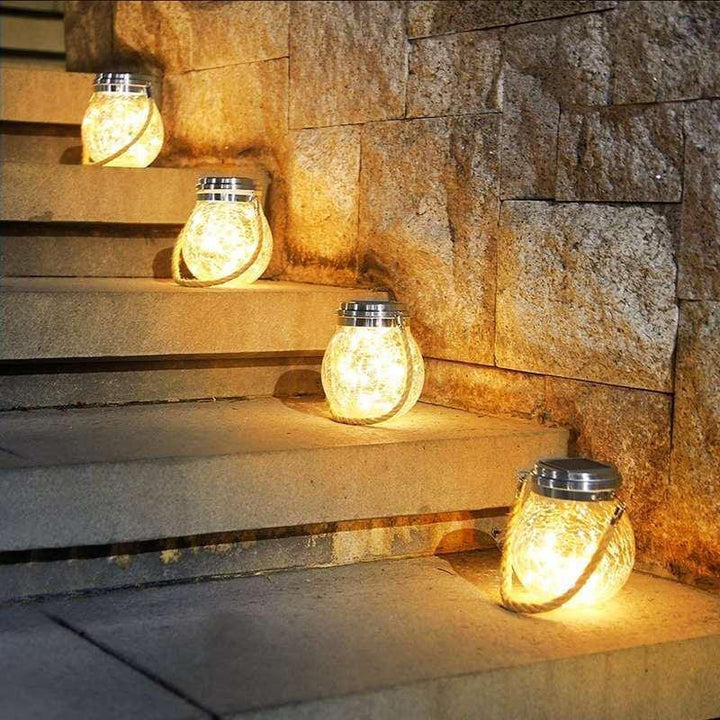 Solar Mason Jar Lamp - Lunara | Bowlift