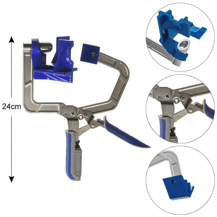 90-degree corner clamp and "T" support | Bowlift