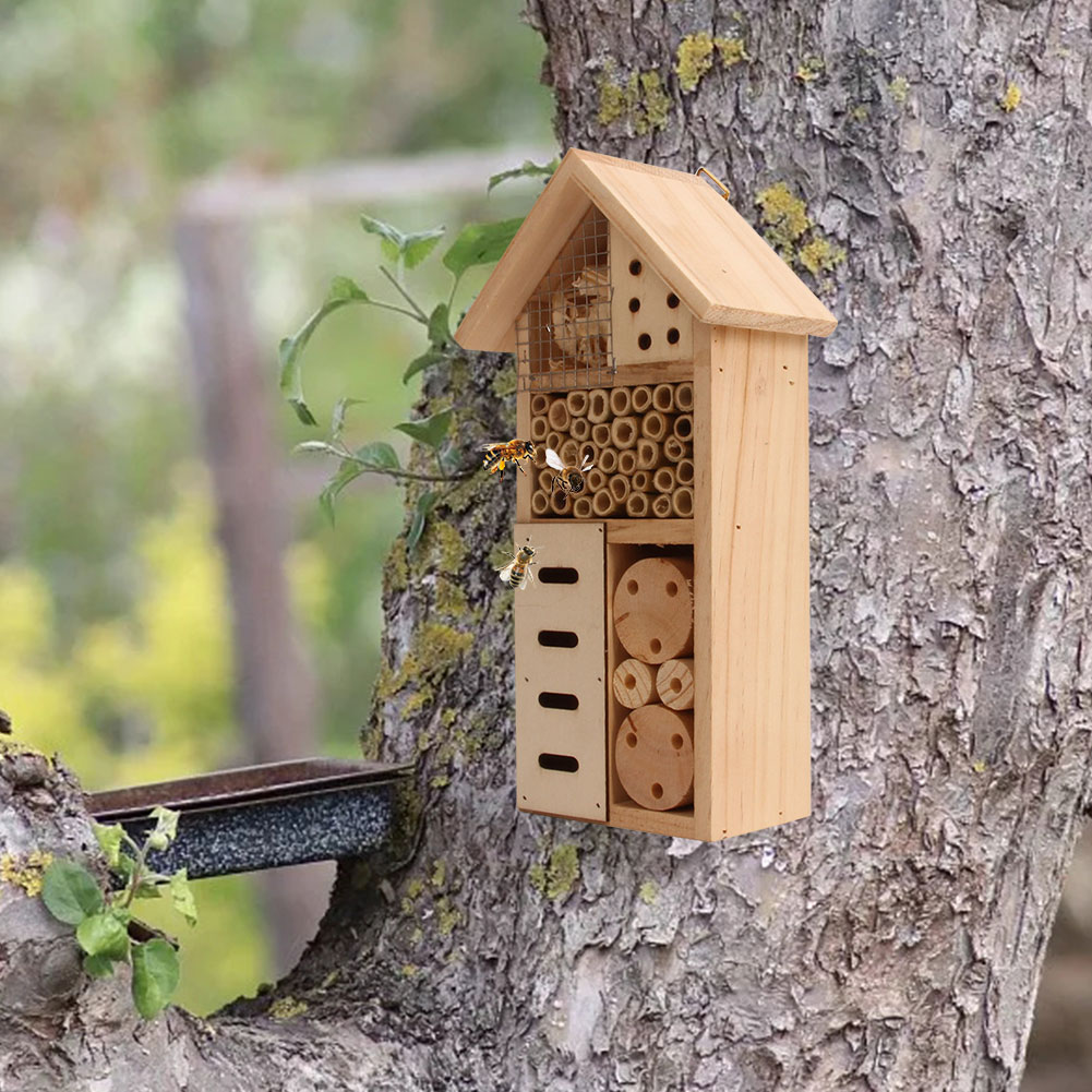 BowLift | Insect house made of wood – Bee and insect friendly habitat for garden and terrace