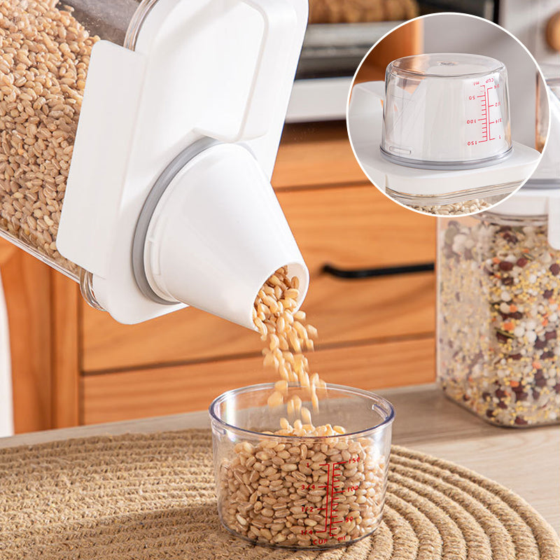 BowLift | Cereal Dispenser Easy Flow Storage Jar Plastic Grocery Container