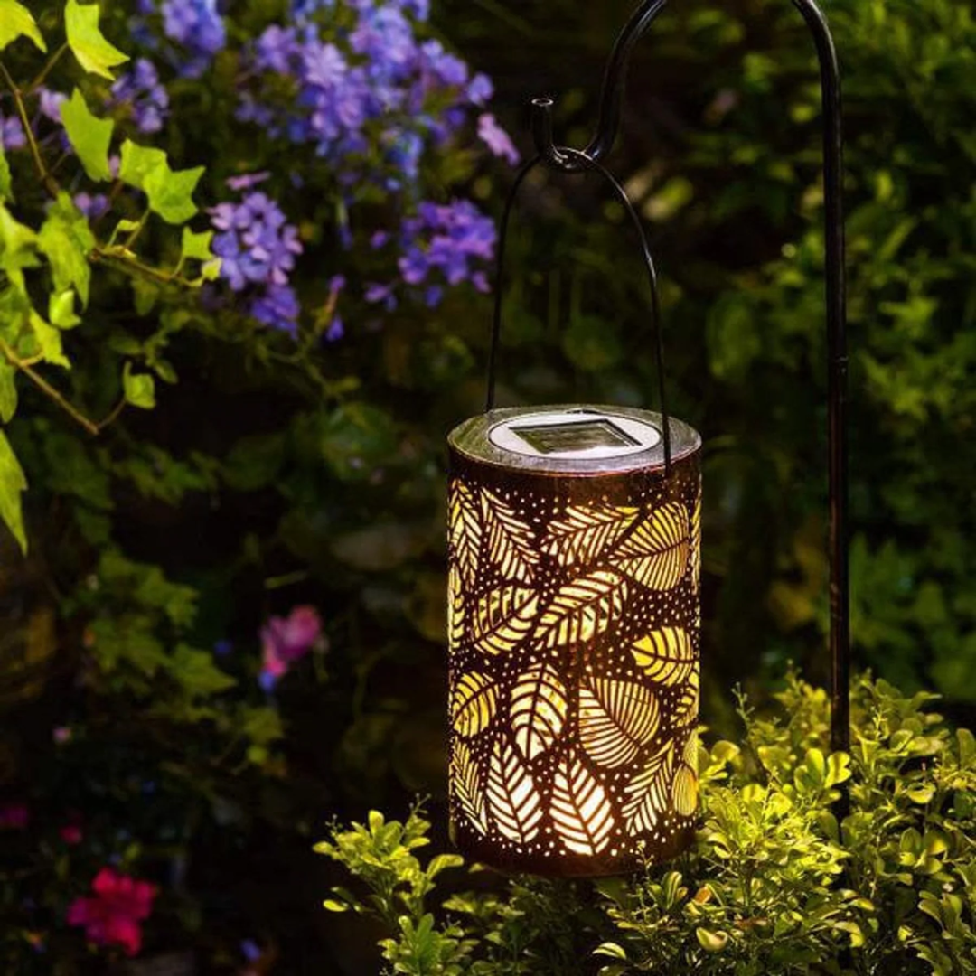 BowLift | Solar Outdoor Lamp with Leaf Pattern