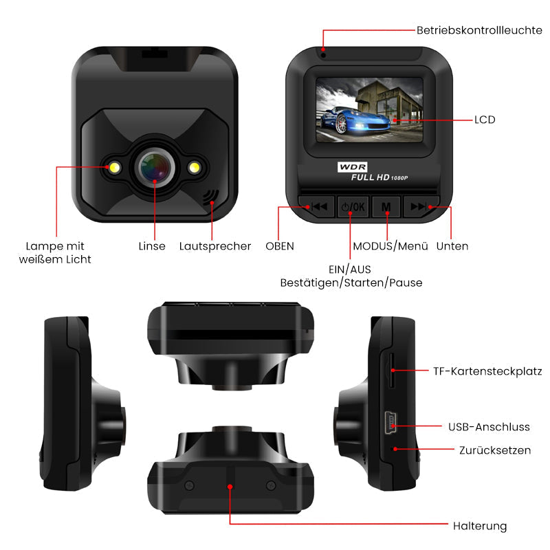 BowLift | Mini 1.5 Inch Driving Recorder