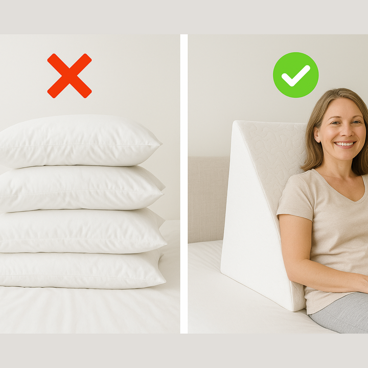 BowLift | Large Triangle Wedge Pillow | Adjustable Foam for Acid Reflux, Back Pain & Post-Surgery Recovery