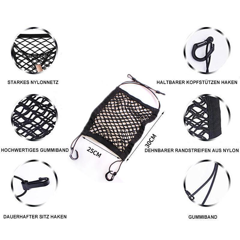 BowLift | Car Seat Storage Net Hook Organizer