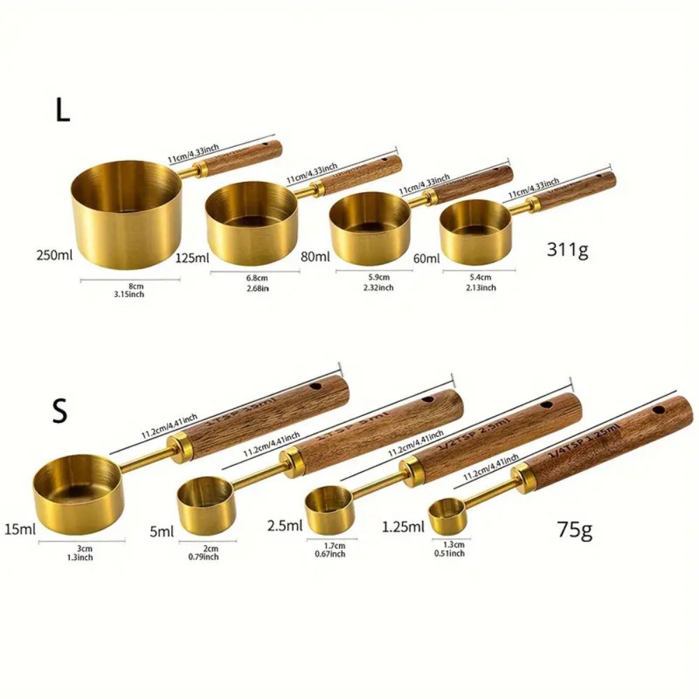 BowLift | Golden Measuring Spoon Set