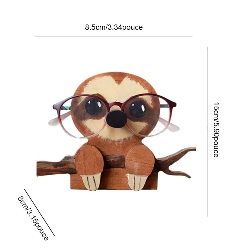 Cute wooden glasses case in animal shape | Bowlift