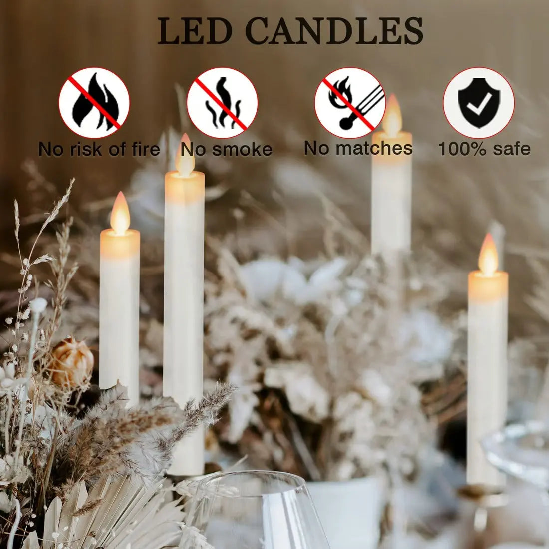 BowLift | 2+2 | Flameless LED Candles – Safe, Elegant & Durable