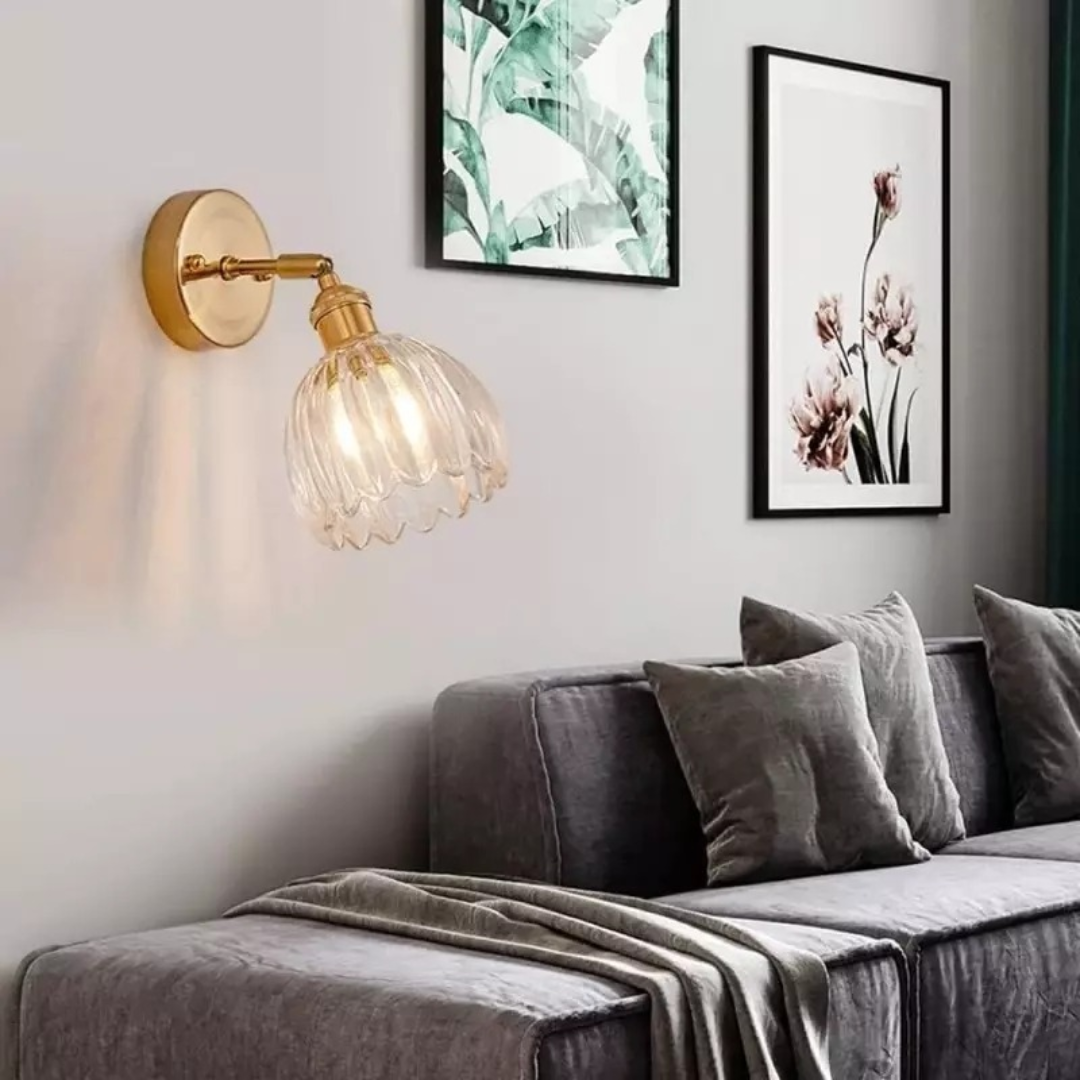 BowLift | Retro Glass Wall Lamp Tulip