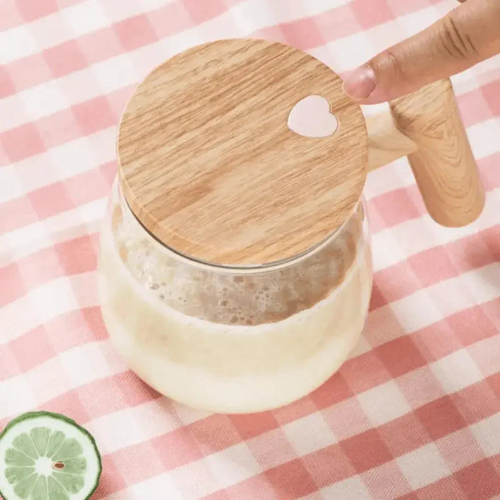 BowLift | Intelligent Mug – Self-Stirring Cup with Wood Design