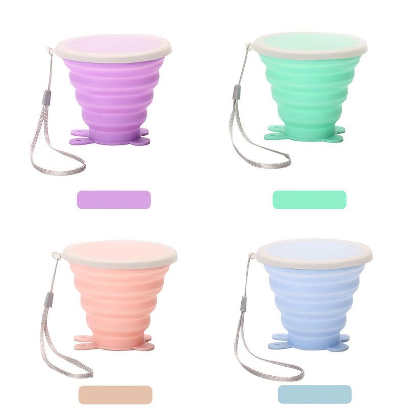 BowLift | Silicone foldable water glasses with lid