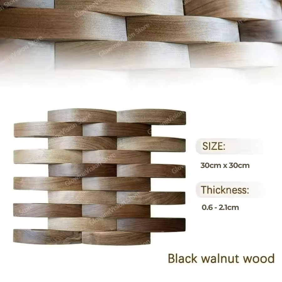 BowLift | 3D Mosaic Wall Panel Solid Wood Acoustic Decor