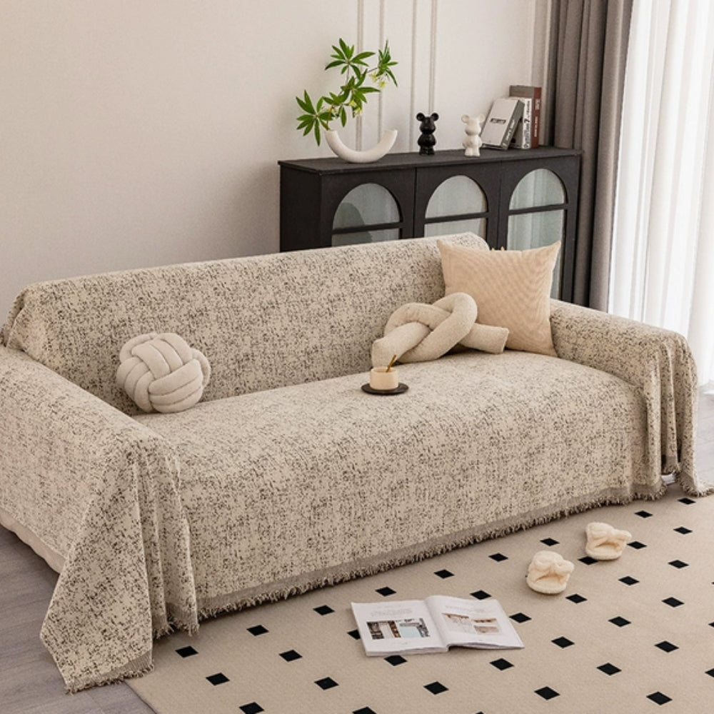 BowLift | Speckled Pattern Chenille Sofa Cover