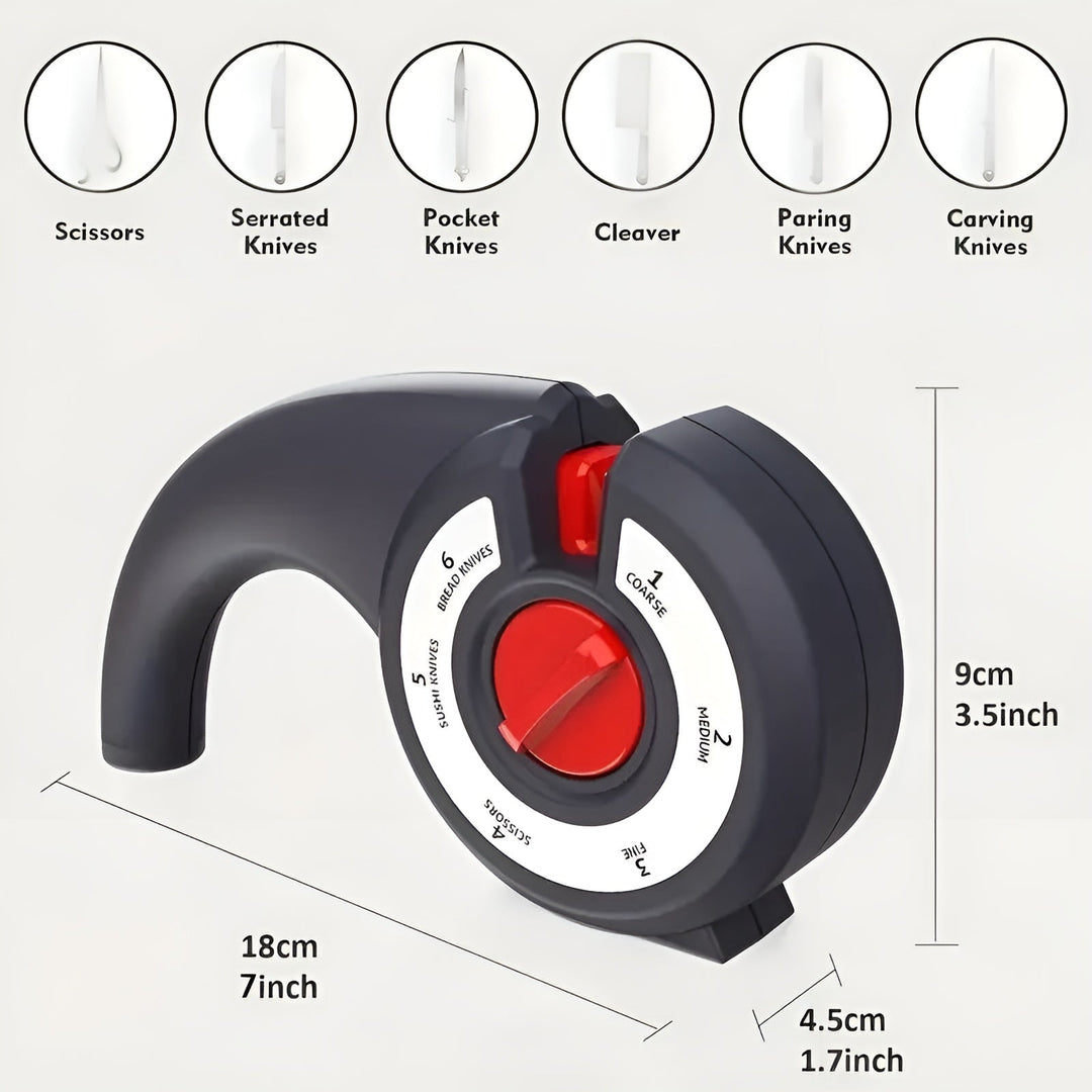 BowLift | 6-in-1 Multi Tool Anti-Slip Knife Sharpener