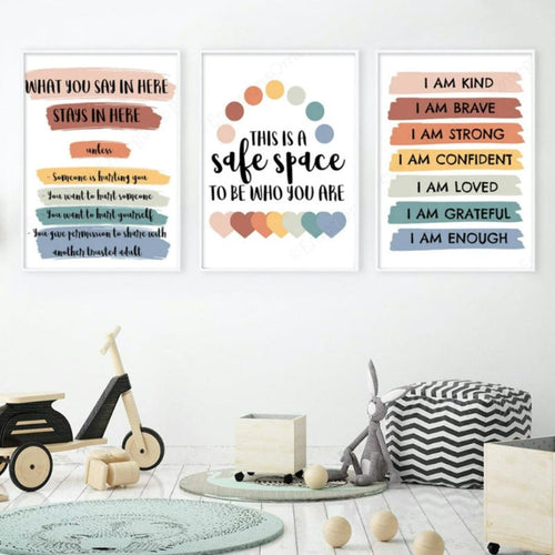 Counseling School Psychologist Wall Art Posters | Bowlift