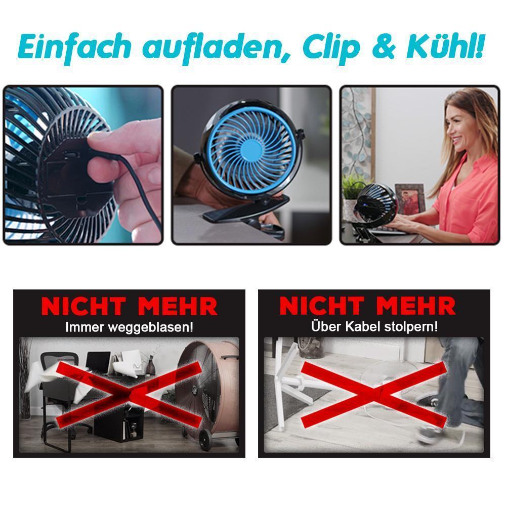 360 ° Portable & Rechargeable Lithium-Ion Fan | Bowlift