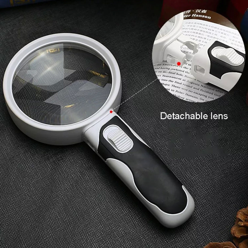 BowLift | 20X Optical Handheld Backlit Magnifier For Reading