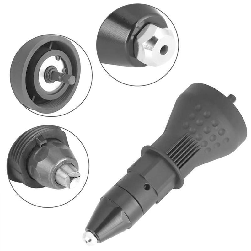 Removable rivet gun drill adapter | Bowlift