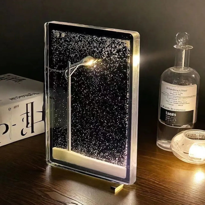 BowLift | SnowyStreet Lamp – Enjoy the real snowstorm street scene!