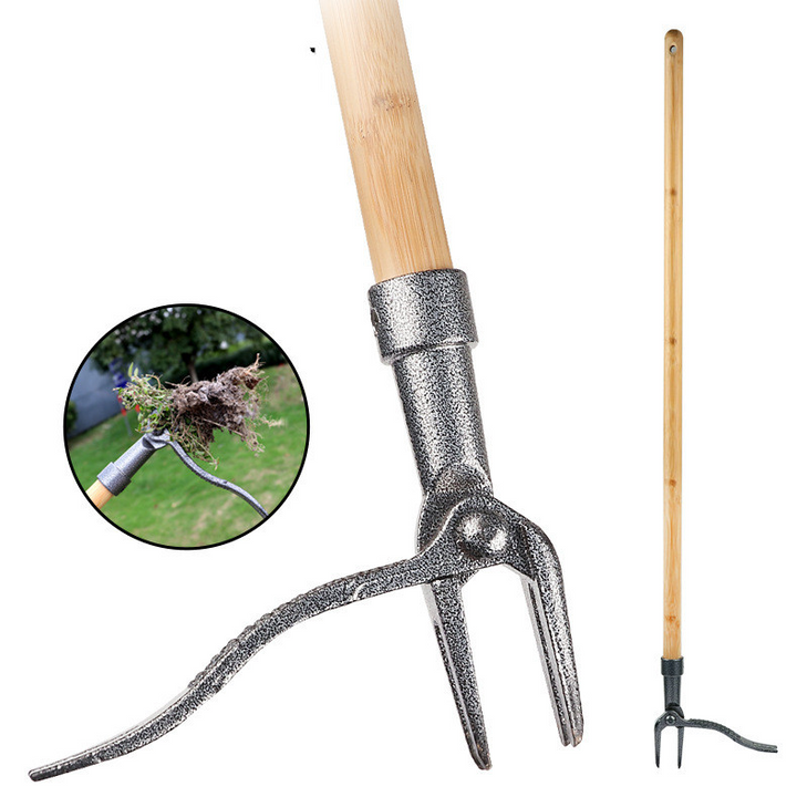 BowLift | Weed puller with 4-claw head – Effective garden tool made of iron for root removal