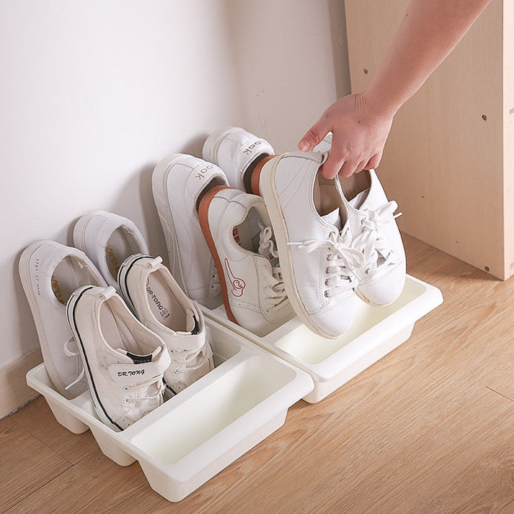 BowLift | Shoe Rack STAXIMO | Space-saving & Modern | For 6 Pairs of Shoes | PP Plastic with Matte Surface