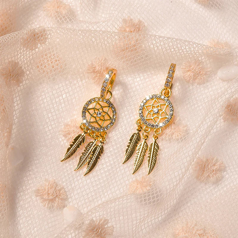 BowLift | Dreamcatcher Crystal Charm Earrings