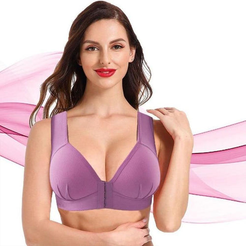 BowLift | Plus Size Front Closure Elastic Push Up Comfort Bra