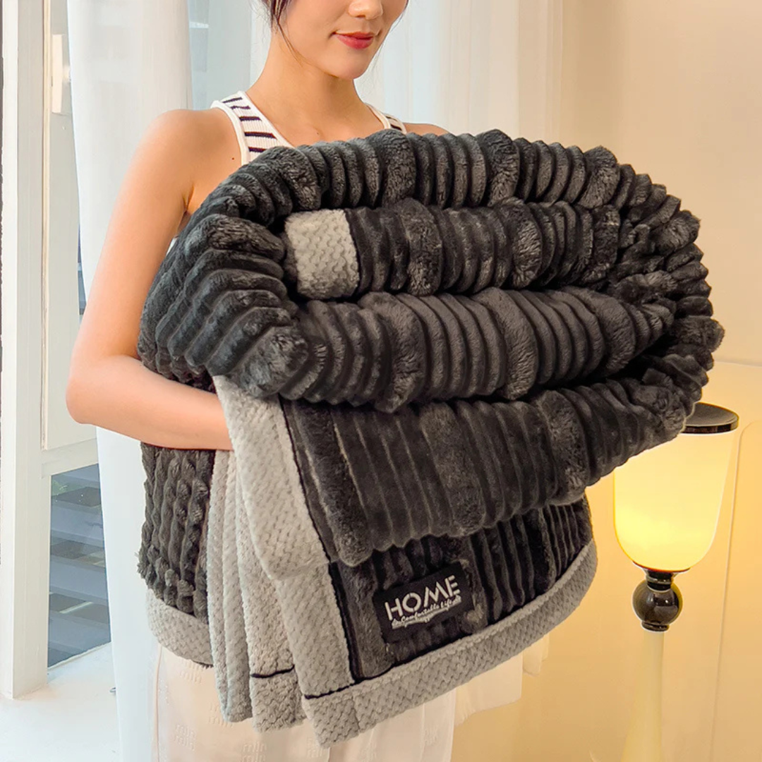 BowLift | Warm Plush Winter Blanket for Bed & Sofa