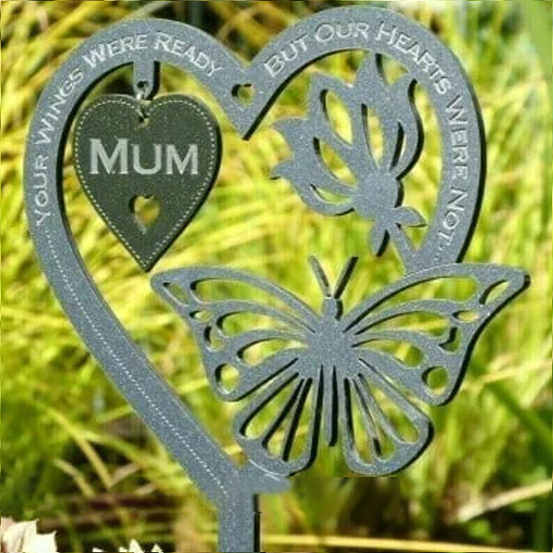 Memorial Gift Butterfly Ornament - Garden Memorial Plaque | Bowlift