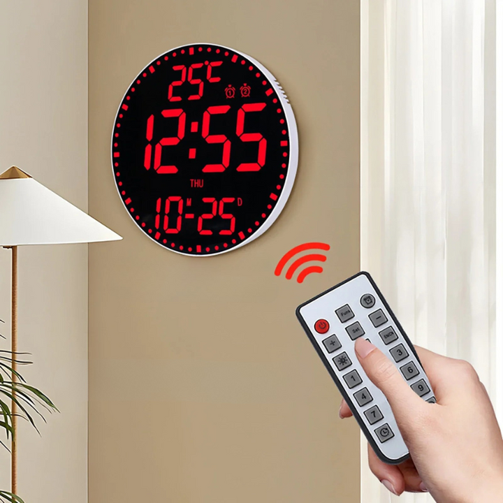 WiFiTime Clock - Smart LED Wall Clock with Calendar Bowlift