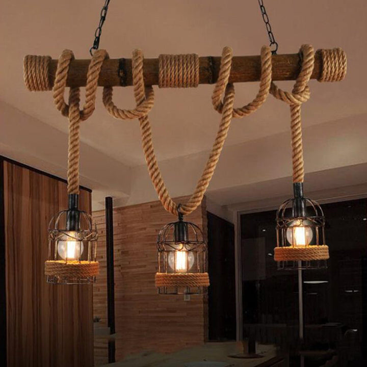 BowLift | AlessioGlow - Luxury Retro Wood and Metal Pendant Light