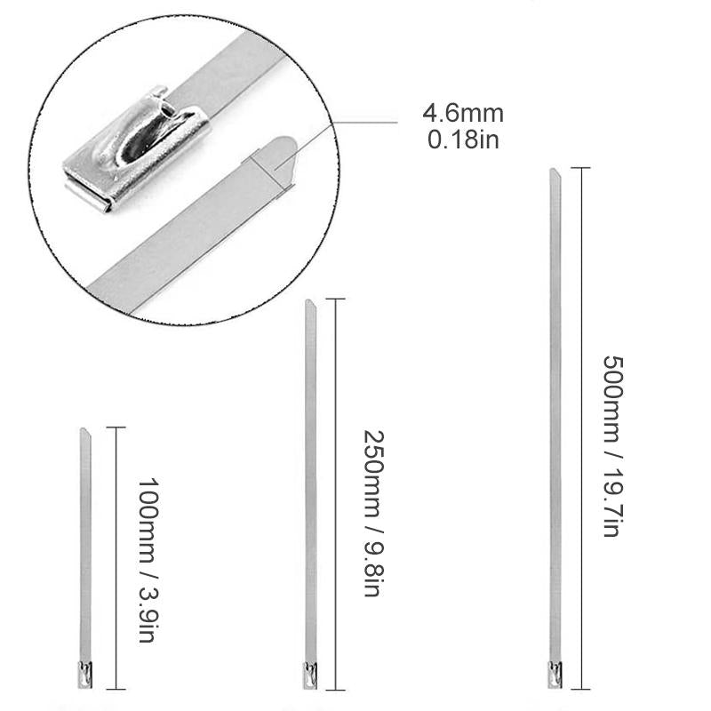 Multipurpose Metal Cable Ties (100 PIECES) | Bowlift