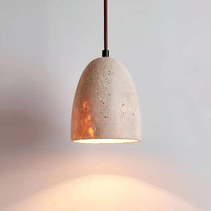 BowLift | Retro Travertine Pendant Lamp
