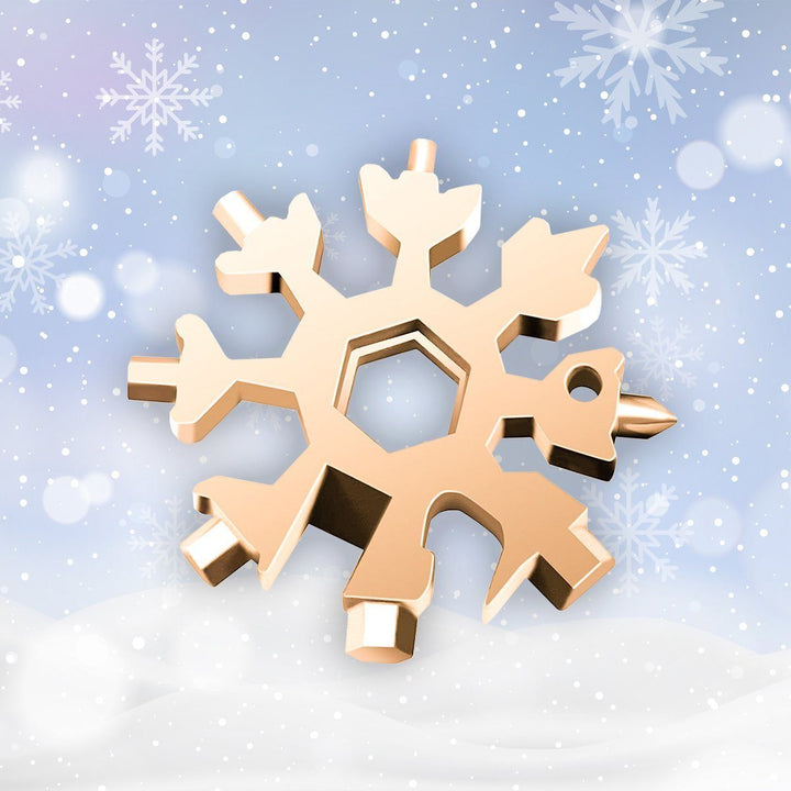 BowLift | Snowflake - MultiTool 18-in-1 Stainless Steel Portable for Outdoor Adventures