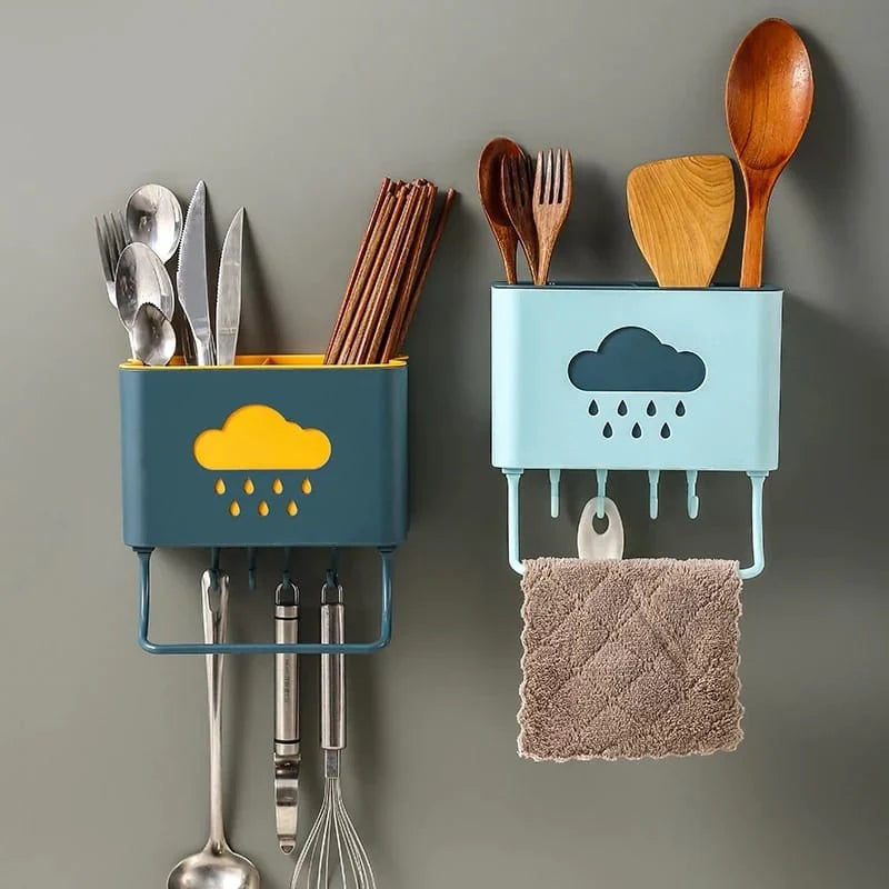 Wall Mounted Cutlery Drainer Rack Bowlift