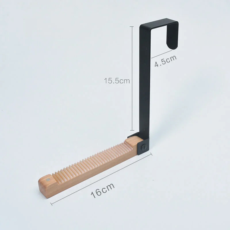 Foldable Wood Over The Door Hooks | Bowlift