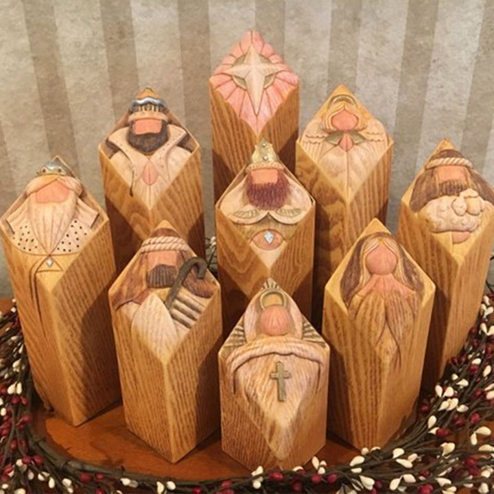 BowLift | Heaven Nativity Tree Pillar Statues