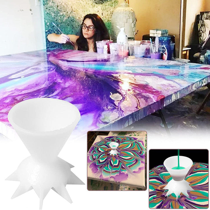 BowLift | Pouring Colors Flower Split Art Cup