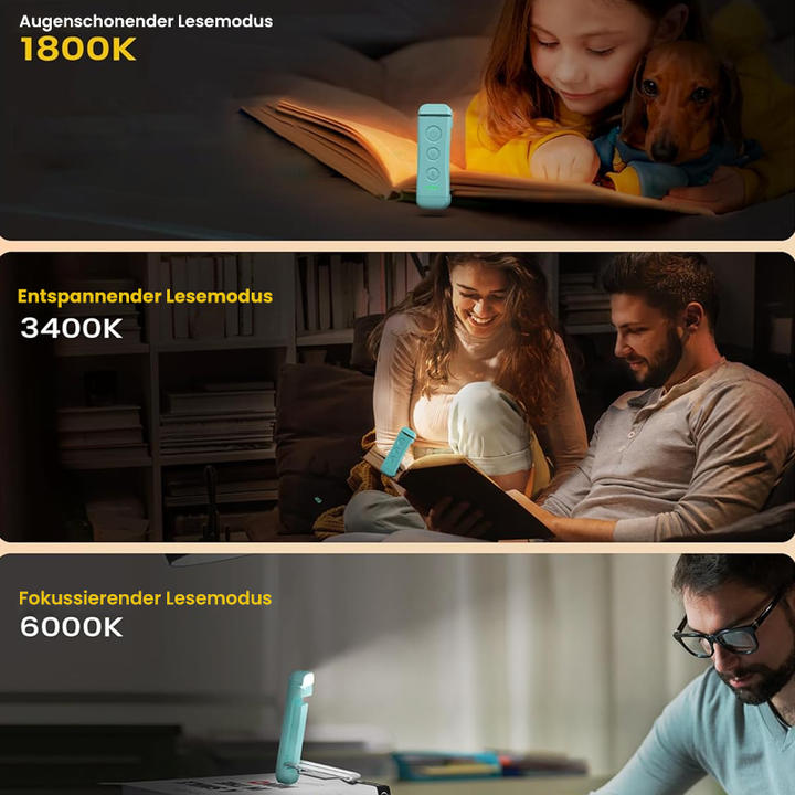 BowLift | Portable LED reading light to clip on