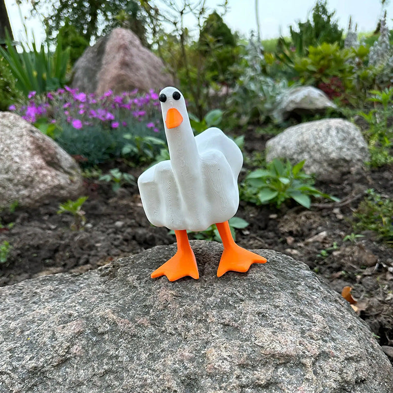 BowLift | Middle Finger Duck Resin Ornament