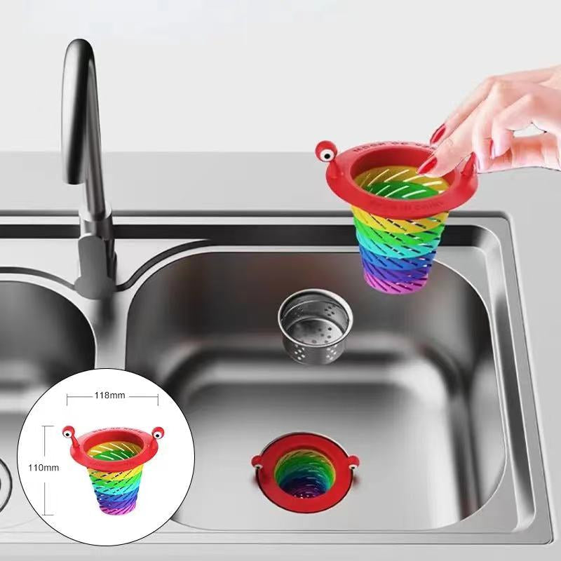 BowLift | Little Monster Colorful Foldable Sink Strainer Basket