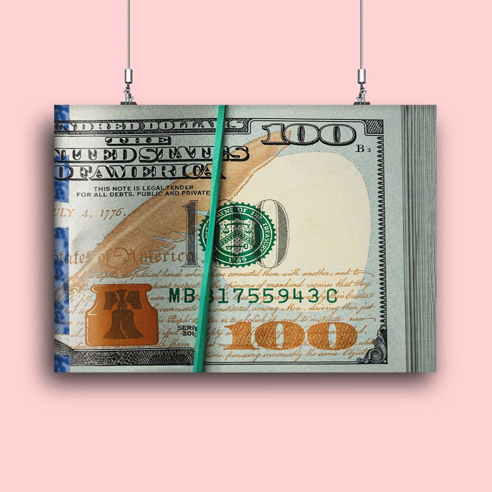 Money Bill - Canvas Wall Art Painting | Bowlift