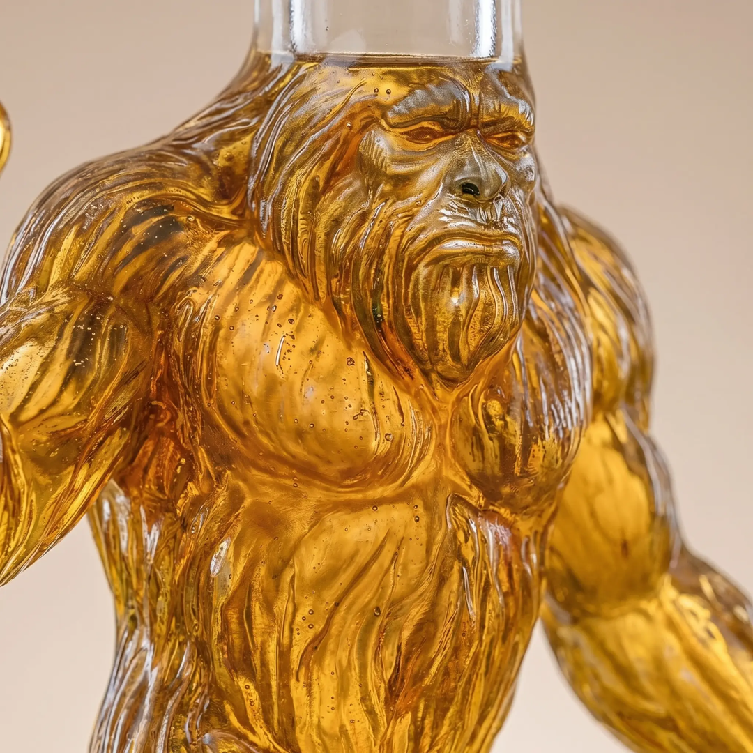 BowLift | Whiskey Decanter Funny Bigfoot Glass Bottle