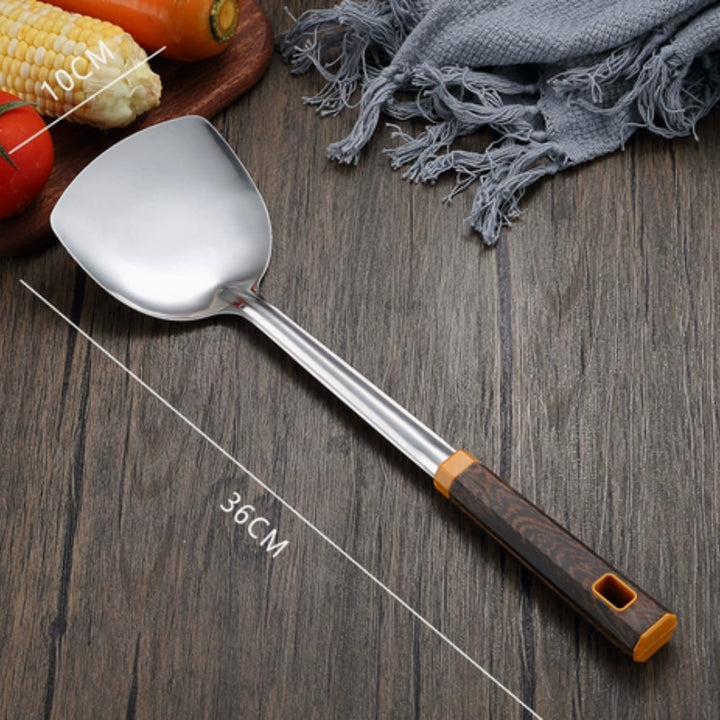 BowLift | Wood Grain Stainless Steel Utensils | 6pcs Set