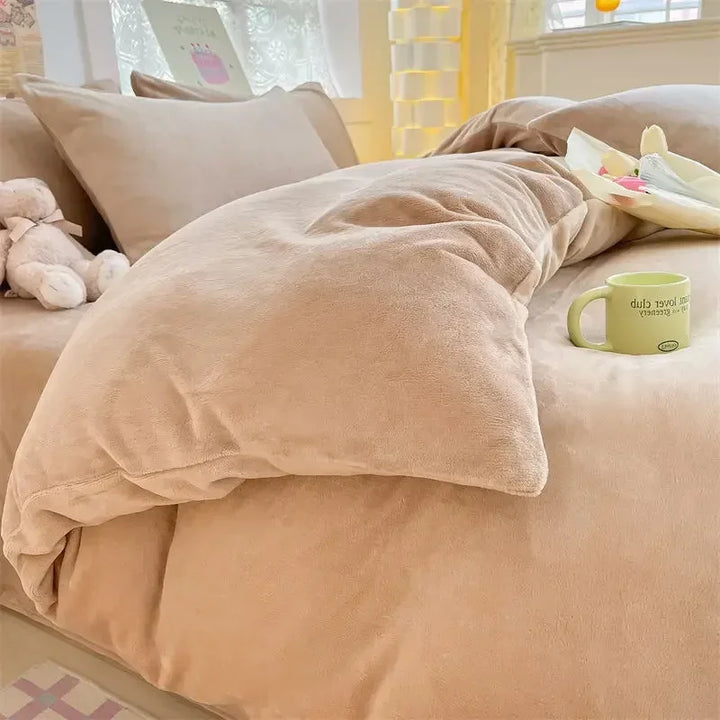 BowLift | Verdict Flannel Fleece Duvet Cover - CozyCover