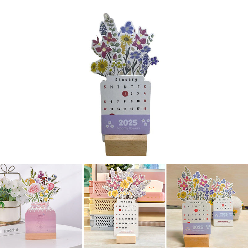 BowLift | 2025 Bloomy Flowers Desk Calendar