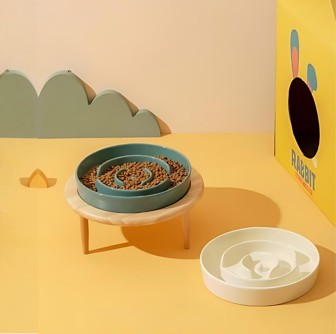 BowLift | SlowCeramic - Elegant Craft Feeding Bowl for Pets