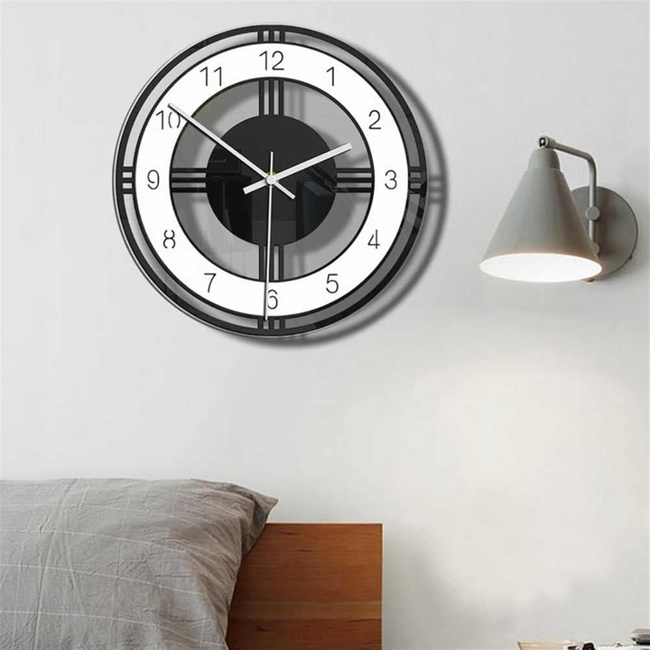 BowLift | Large Wall Clock Black | Modern Wall Design