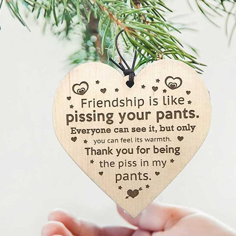 BowLift | Friendship Wood Pendant Christmas Tree Decor